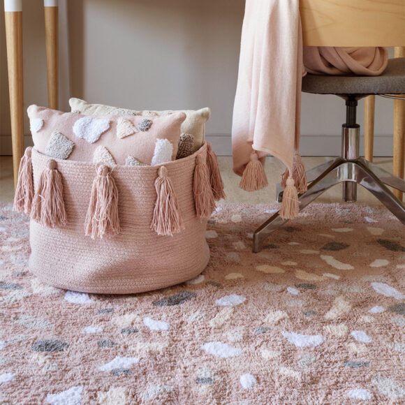 Lorena Canals – Wasbaar Vloerkleed – Terrazzo – Rose Quartz – 140 x 200 cm