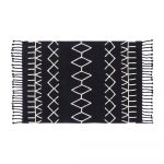Lorena Canals Vloerkleed katoen Bereber Black 140 x 200 cm