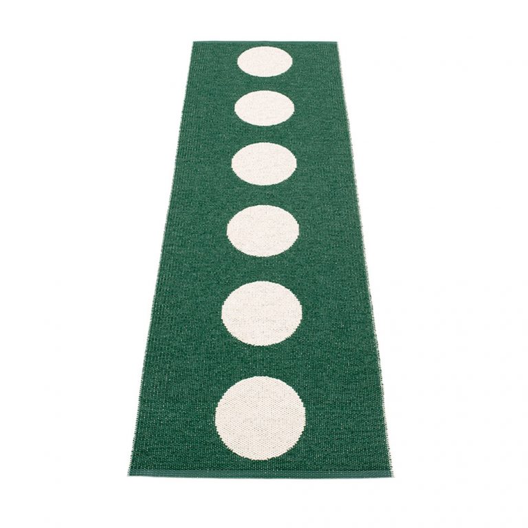 Pappelina Pappelina vloerkleed kinderkamer Vera dark green vanilla