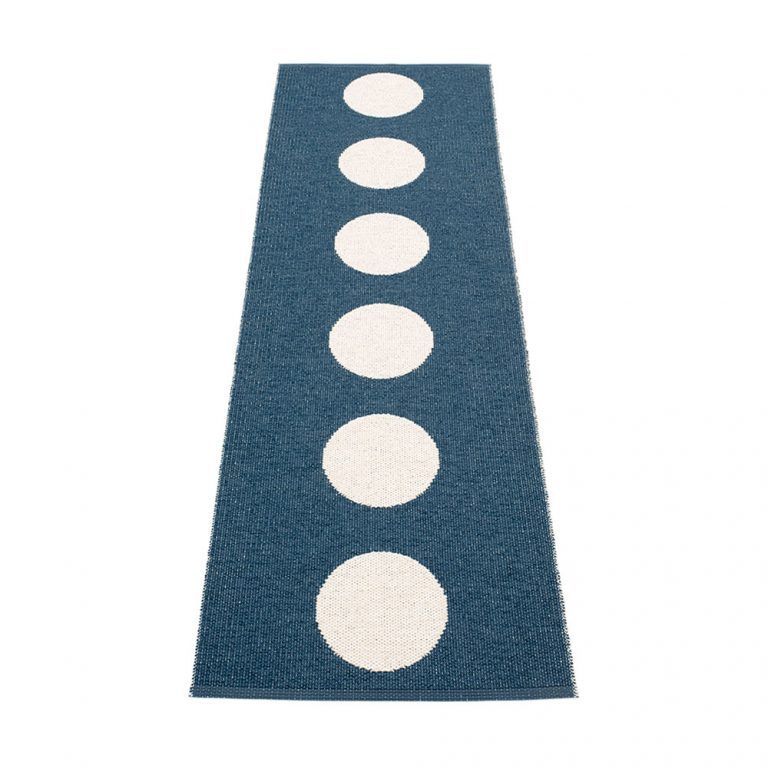 Pappelina vloerkleed kinderkamer Vera ocean blue vanilla