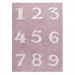 Lorena Canals   vloerkleed katoen kinderkamer 123 pink