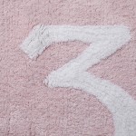 Lorena Canals   vloerkleed katoen kinderkamer 123 pink2