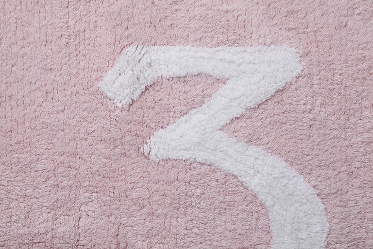 Lorena Canals   vloerkleed katoen kinderkamer 123 pink2
