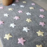 Lorena Canals   Vloerkleed met sterren Tricolor Star grey pink3
