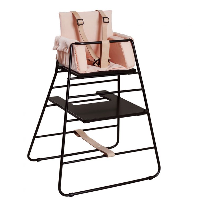 BudtzBendix Kinderstoel black met block rosy peach