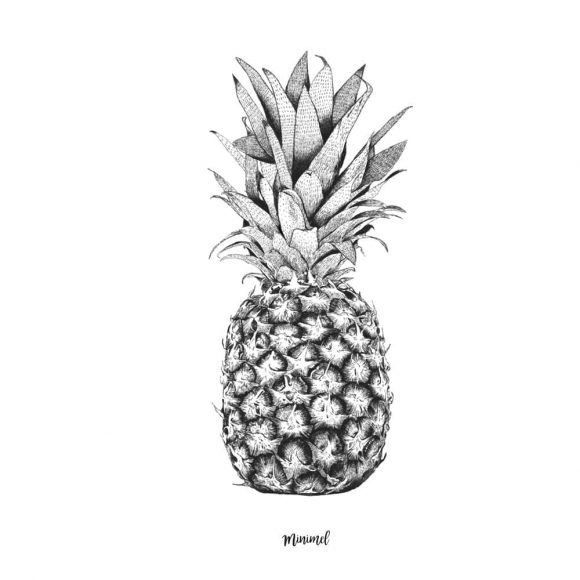Minimel – Pineapple Poster – A3