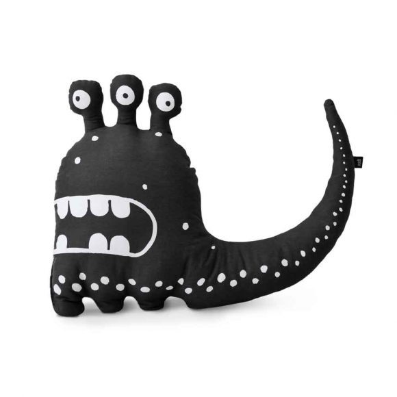 Ooh Noo – Sierkussen – Three-eyed Monster – Zwart