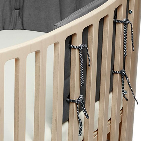 Leander – Bedbumper voor Classic Ledikant – Cool Grey