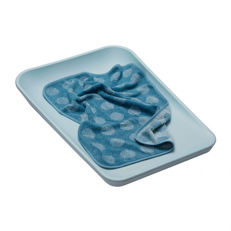 Topper for changing mat Organic dusty blue