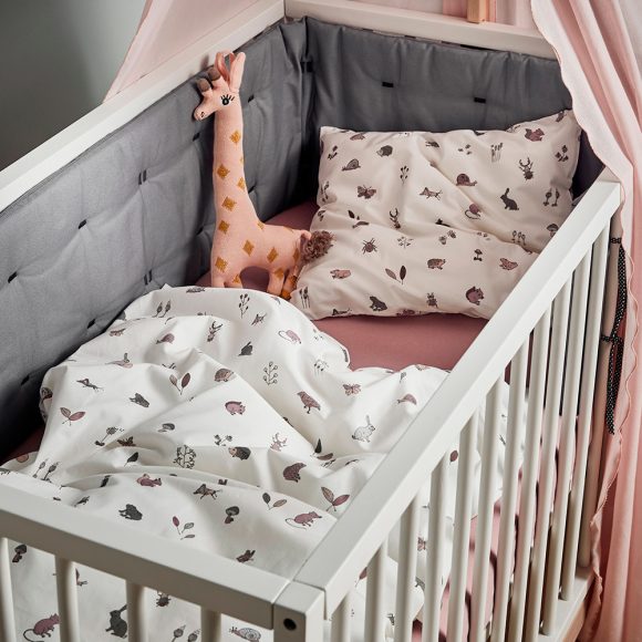 Leander – Bedbumper voor Linea + Luna Ledikant – Cool Grey
