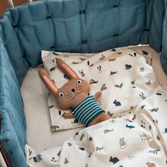 Leander – Bedbumper voor Linea + Luna Ledikant – Dusty Blue