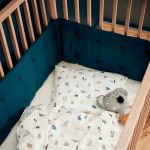 Leander Linea Luna Babycot Bumper Darkblue