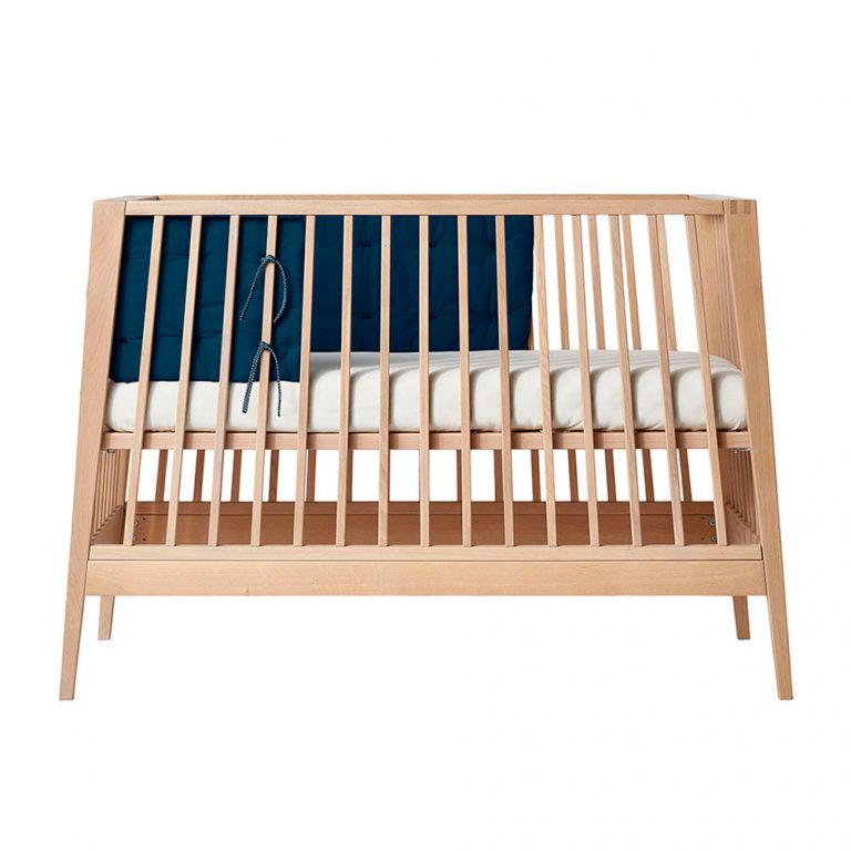 Leander Linea en Luna babycot bumper dark blue