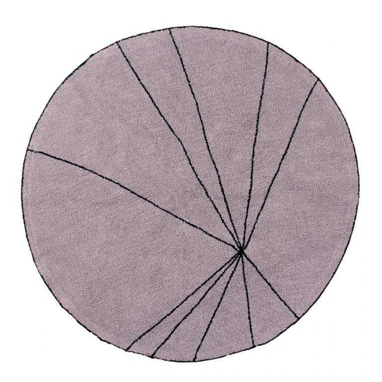 Rond vloerkleed 160 cm Trace wood rose