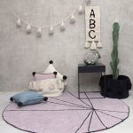 Rond vloerkleed 160 cm Trace wood rose