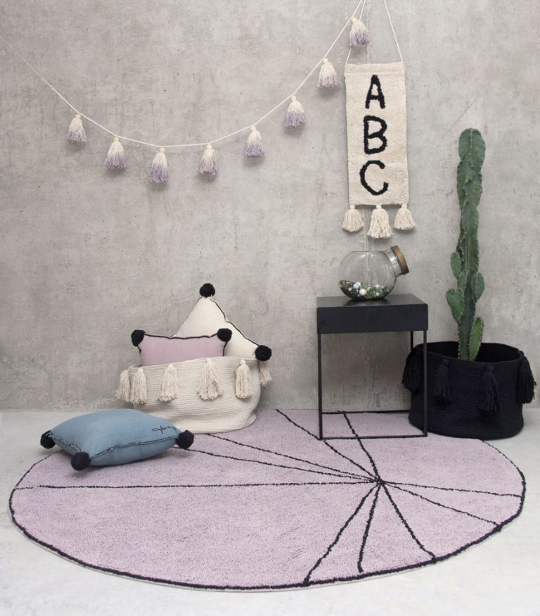 Rond vloerkleed 160 cm Trace wood rose