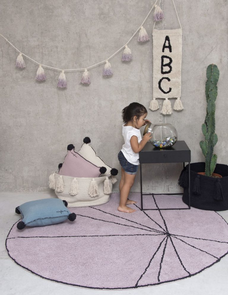 Rond vloerkleed 160 cm Trace wood rose