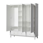 Oliver Furniture Kinderkledingkasten Wood white 3 deuren