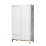 Oliver Furniture Kinderkledingkasten Wood white oak 2 deuren