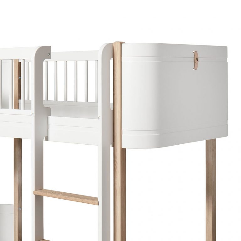 Oliver Furniture Mini+ conversie naar Loft bed white oak detail