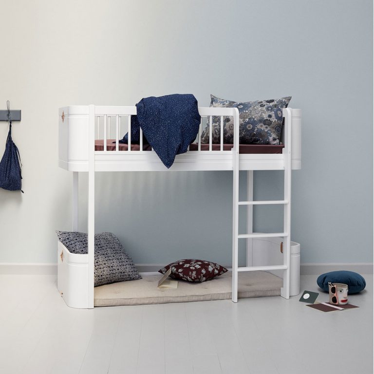 Oliver Furniture Mini+ low Loft bed white