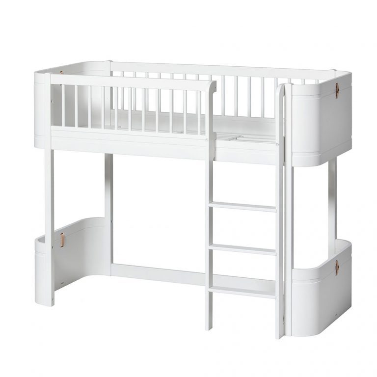 Oliver Furniture Mini+ low Loft bed white