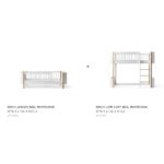 Oliver Furniture - Conversiekit - Wood Mini+ Junior Bed naar Mini+ Low Loft Bed - Wit/Eikenhout
