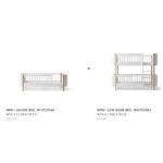 Oliver Furniture - Conversiekit - Wood Mini+ Junior Bed naar Low Bunk Bed - Wit/Eikenhout