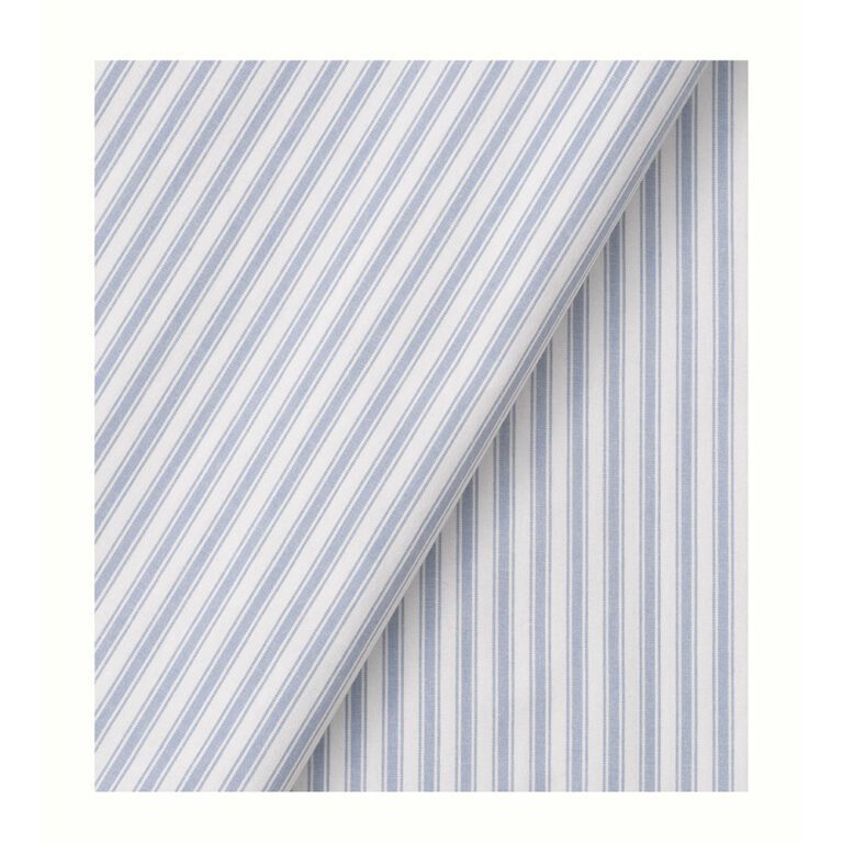 Oliver Furniture - Gordijnen voor Seaside Classic Low Loft Bed + Bunk Bed - Blue Striped