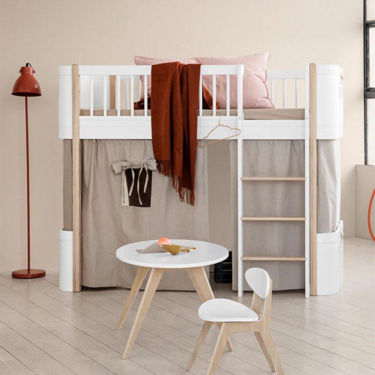 Oliver Furniture - Gordijnen voor Wood Mini+ Low Loft Bed - Nature