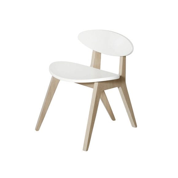 Oliver Furniture – PingPong Kinderstoel – Wit/Eikenhout