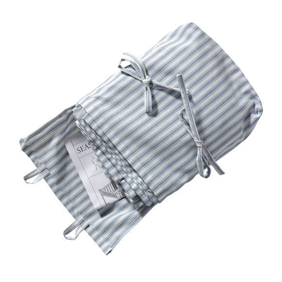 Oliver Furniture – Gordijnen voor Seaside Lille+ Low Loft Bed – Blue Striped