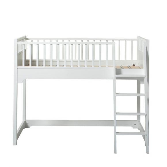 Oliver Furniture – Seaside Junior Low Loft Bed – Wit, 90 x 160 cm