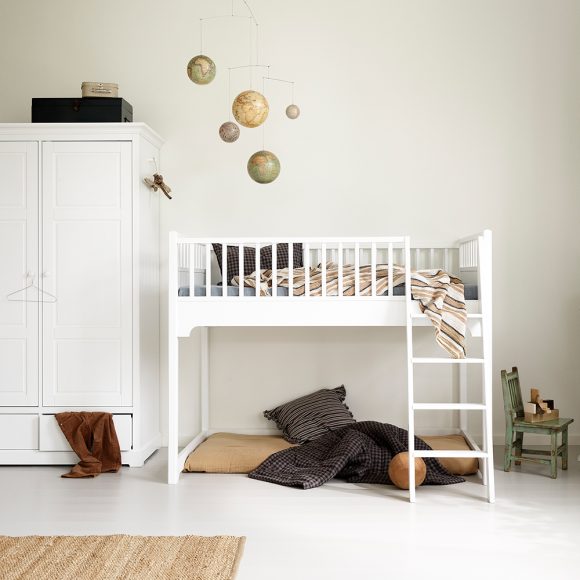 Oliver Furniture – Seaside Junior Low Loft Bed – Wit, 90 x 160 cm