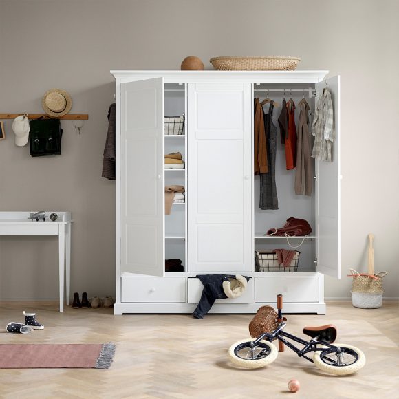 Oliver Furniture – Seaside Kinderkledingkast 3 deuren – Wit