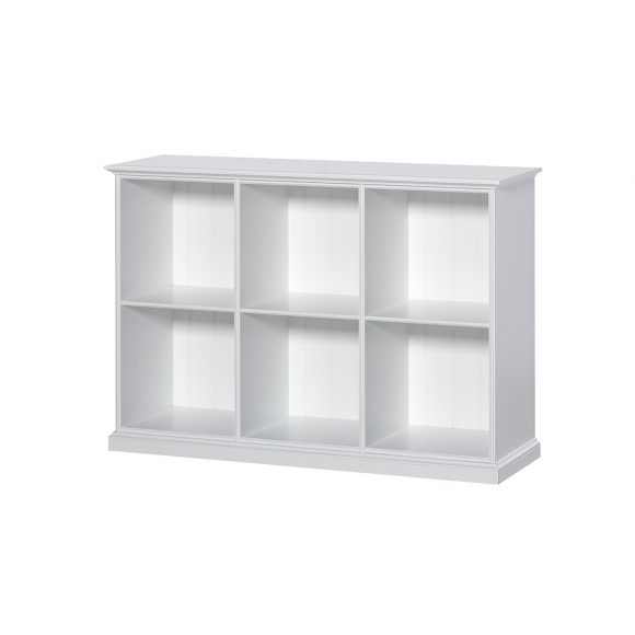 Oliver Furniture – Seaside Vakkenkast Laag met 6 Vakken – Wit