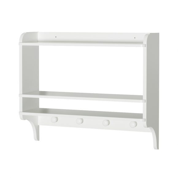 Oliver Furniture – Seaside Wandrek met planken en knoppen – Wit