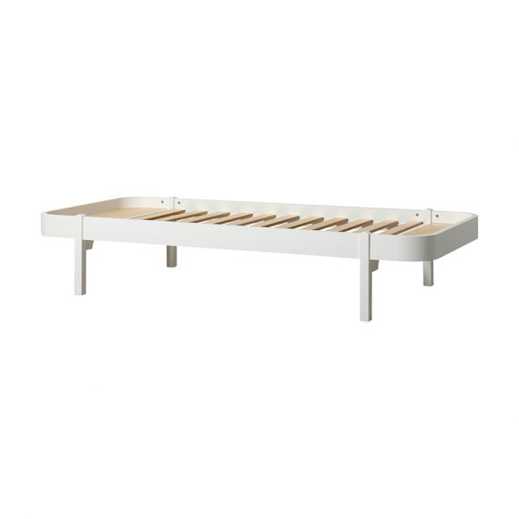 Oliver Furniture – Wood Lounger Bed – Wit 90×200 cm