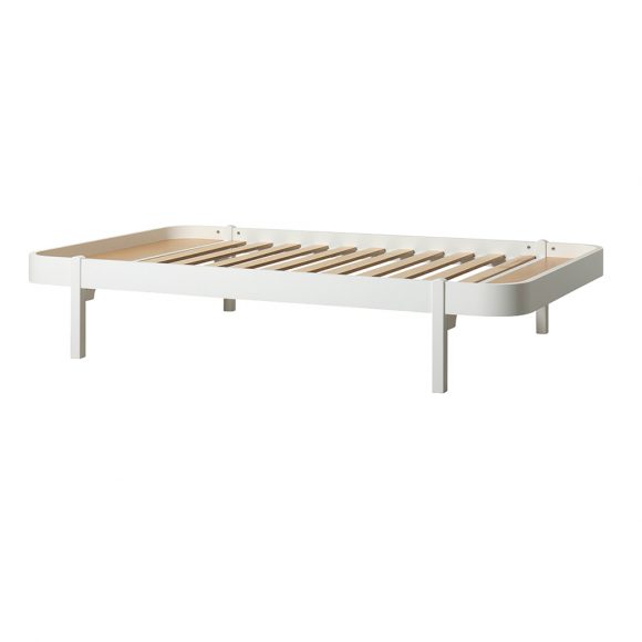 Oliver Furniture – Wood Lounger Bed – Wit 120×200 cm