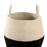 Lorena Canals - basket Zoco - black-natural- black-aubergine