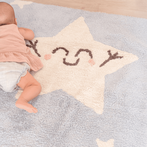 Lorena Canals – Wasbaar Vloerkleed – Happy Star – 120 x 160 cm