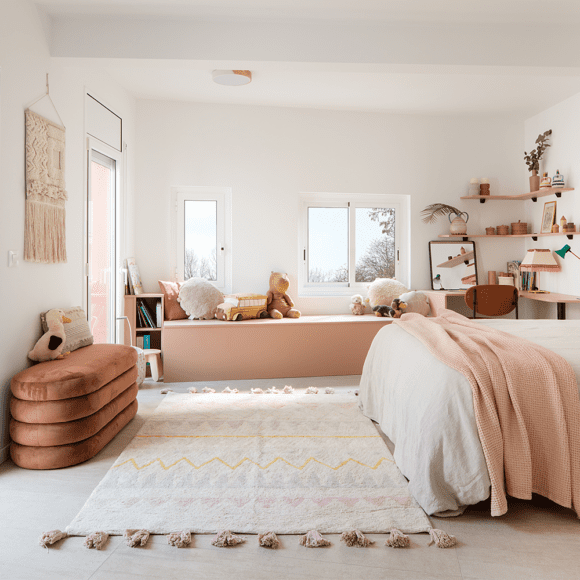Lorena Canals – Wasbaar Vloerkleed – Azteca – Natural/Vintage Nude – 140 x 200 cm