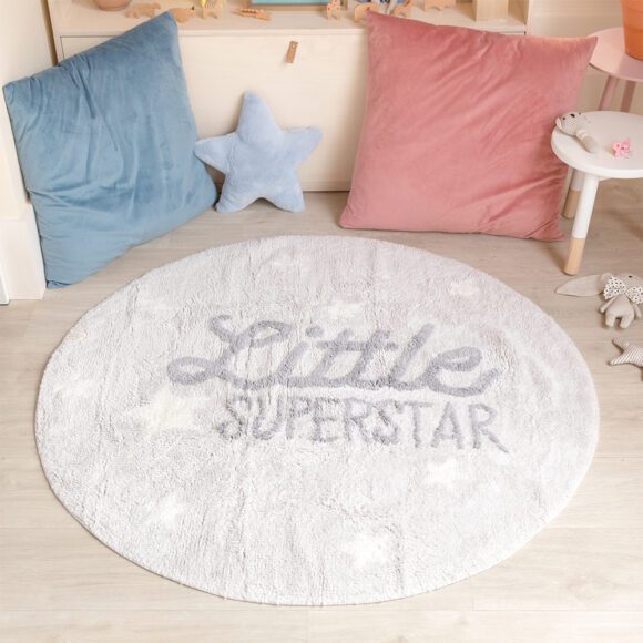 Lorena Canals – Wasbaar Vloerkleed – Little Superstar – Ø 120 cm