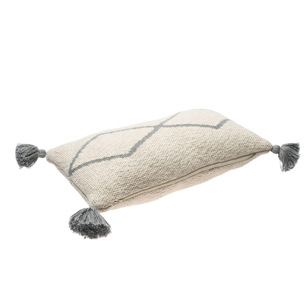 Lorena Canals – Wasbaar Kussen – Little Oasis – Grey – 25 x 40 cm
