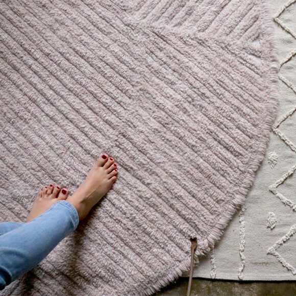 Woolable – Wollen Vloerkleed – Rose Tea – Ø 160 cm