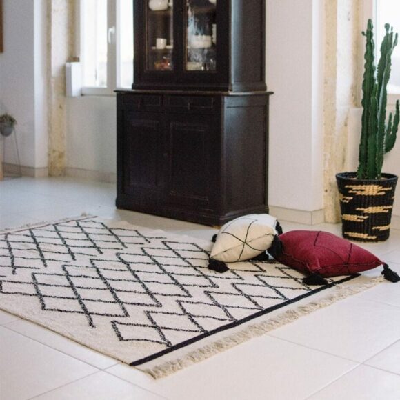 Lorena Canals – Wasbaar Vloerkleed – Bereber Crisscross – 140 x 210 cm