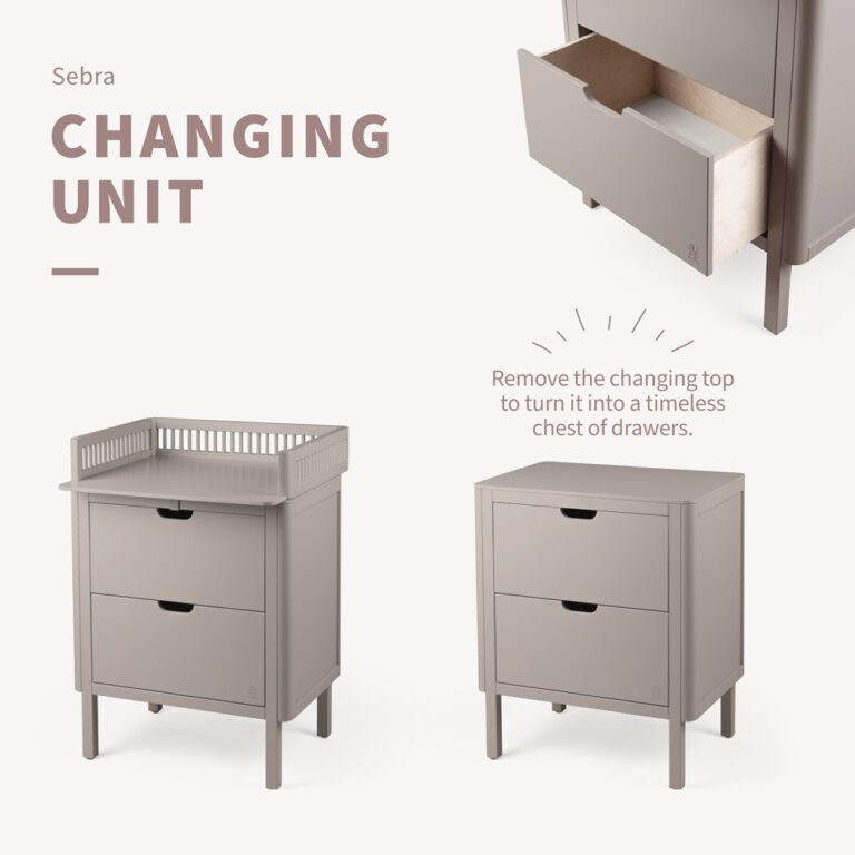 Sebra - Commode met 2 Lades - Jetty Beige