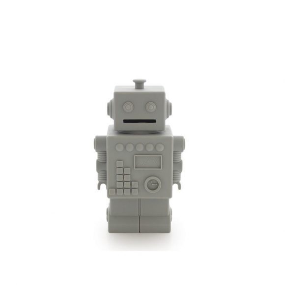 KG Design – Robot Spaarpot – Lichtgrijs