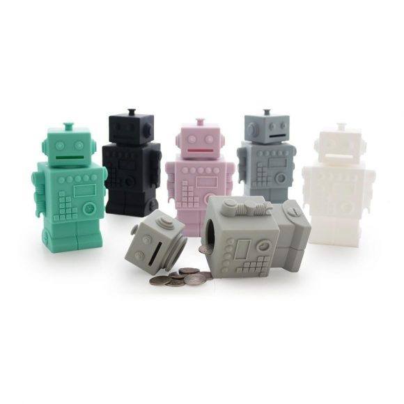 KG Design – Robot Spaarpot – Aqua