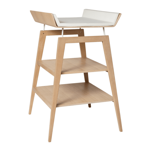 Leander – Linea Verschoontafel met Mat – Eikenhout